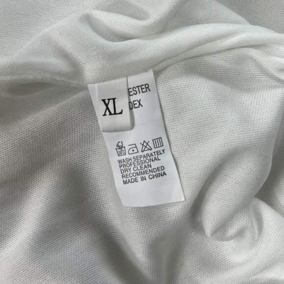 Amazon White Sequins Tapered Leg Sweatpants - Picture 5 of 6